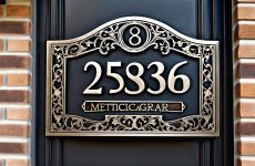 Адресные таблички на дом из металла ручной работы